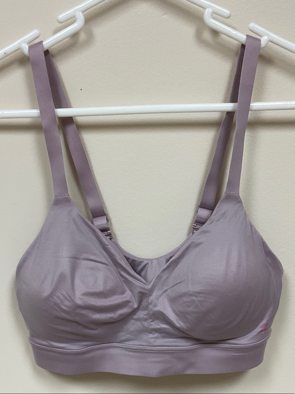 Tommy John Soft Wireless Bralette - Mauve Lightly Padded Medium Adjustable.